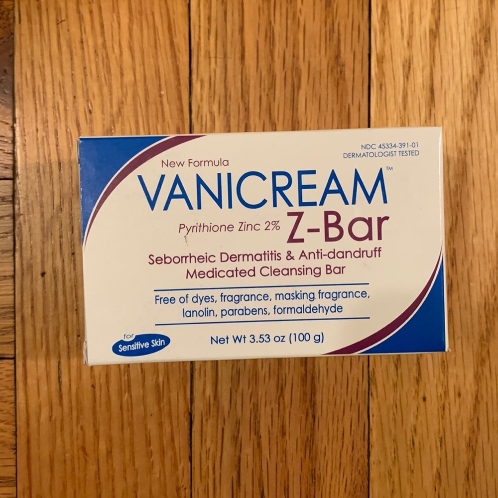 Vanicream Z-Bar Seborrheic Dermatitis Anti-Dandruff Medicated Cleansing Bar New - Picture 1 of 2